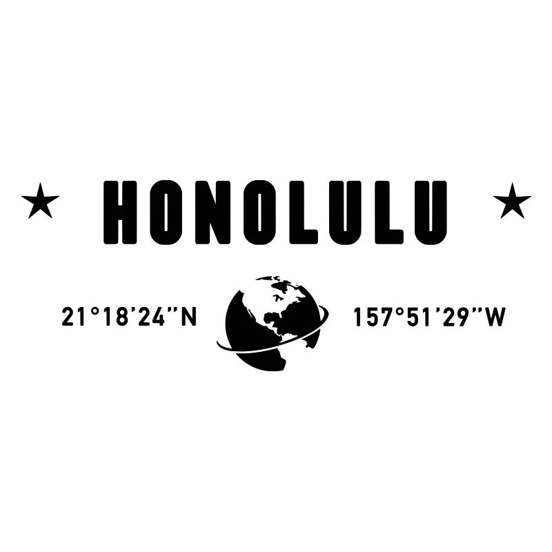 Honolulu Hawaii Coordinates Planet Earth