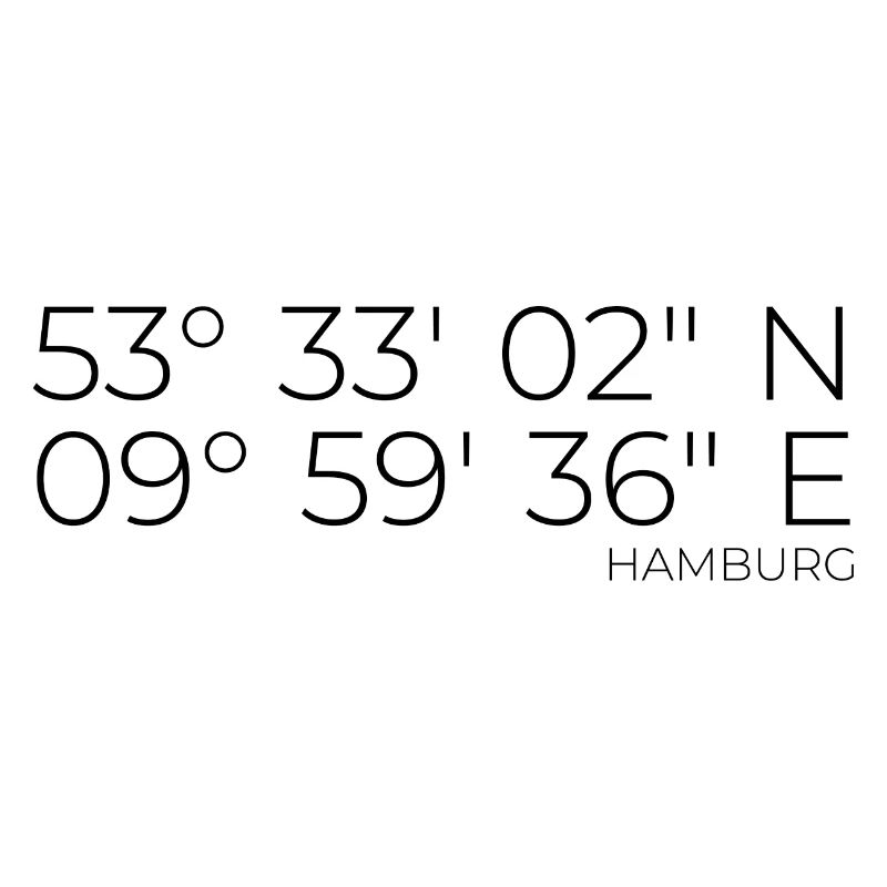 coordinates Hamburg