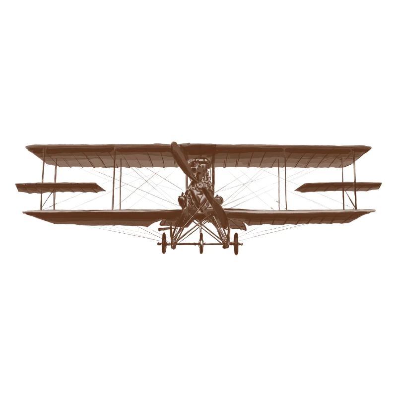 Conception d'un biplan d'avion vintage