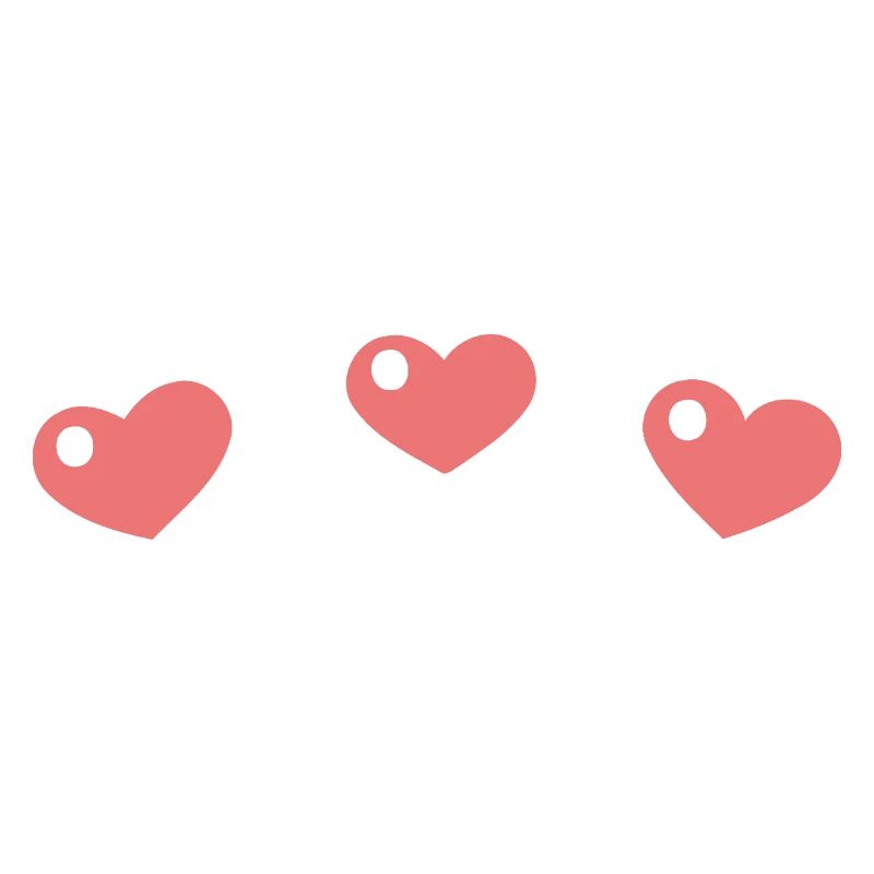 Pastel hearts with a sleek pattern