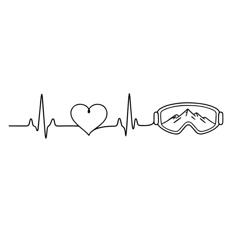 Ski goggles pulse heart