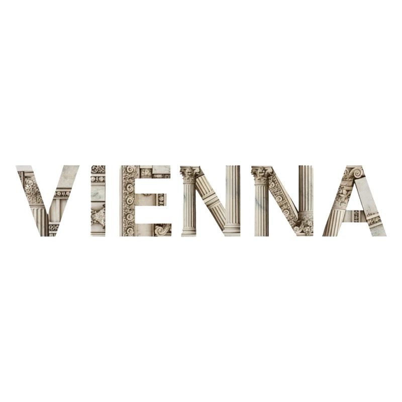 Typographie de Vienne avec architecture classique