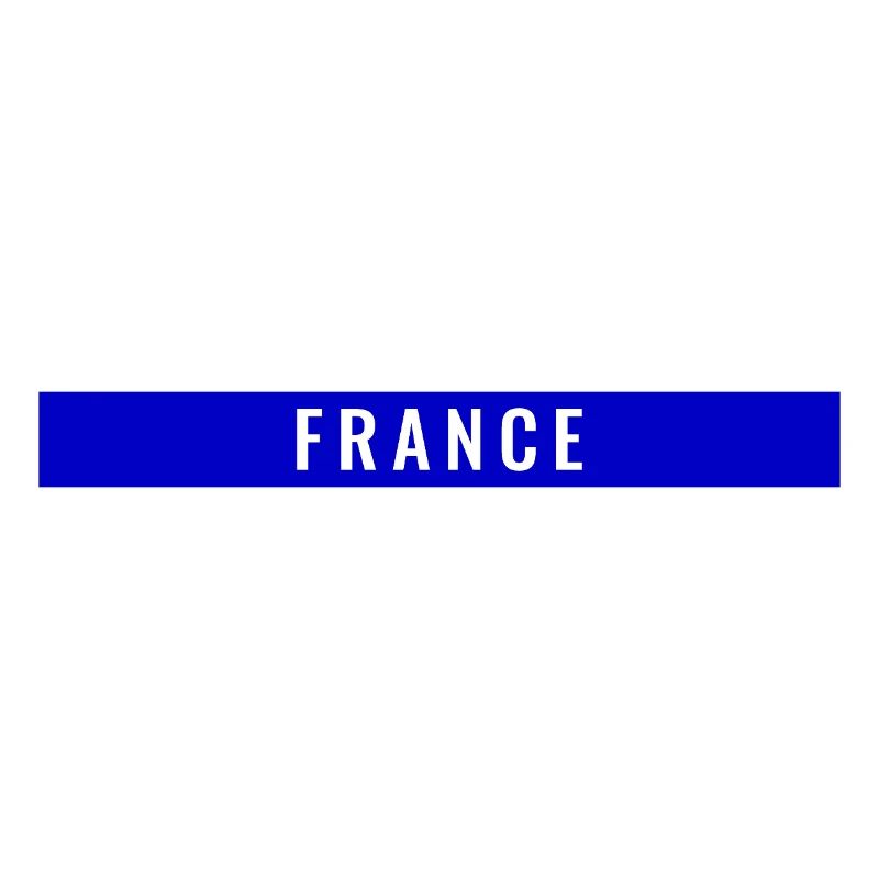 France Rectangle Bleu