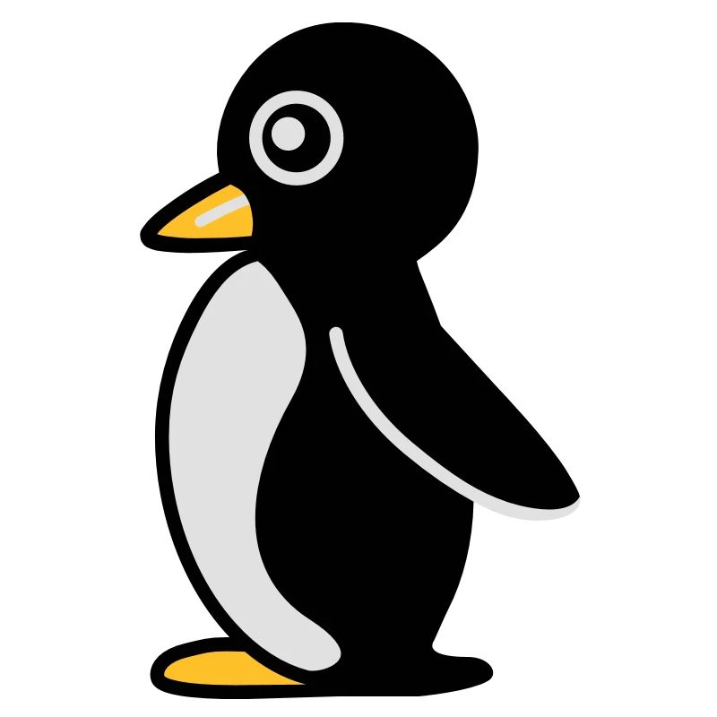 Minimalistischer Pinguin