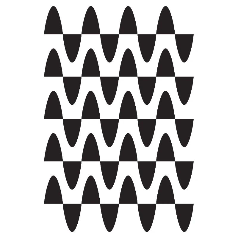 Midnight Wave Grid Pattern