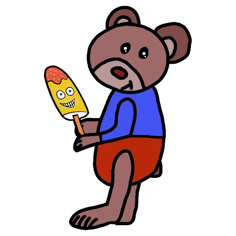 Bär Teddy  Eiskrem  Eis Kind