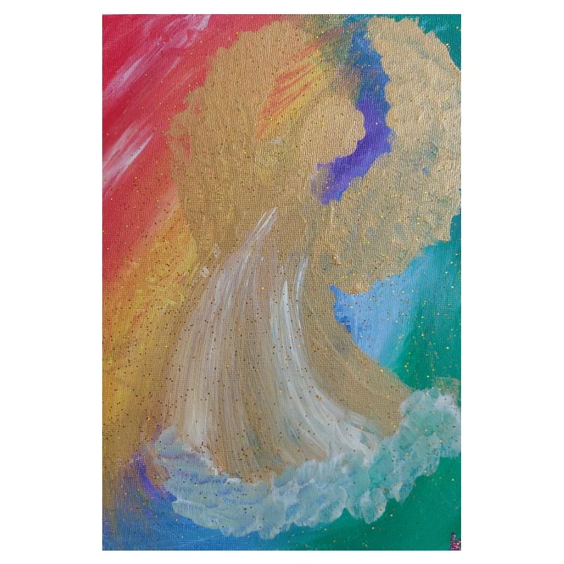 Regenbogenengel - Engel des Einklangs - Engelbild