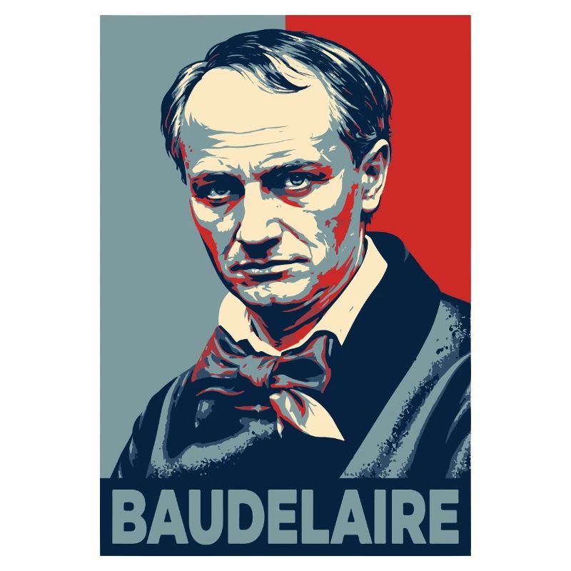 Baudelaire Pop Art Portrait