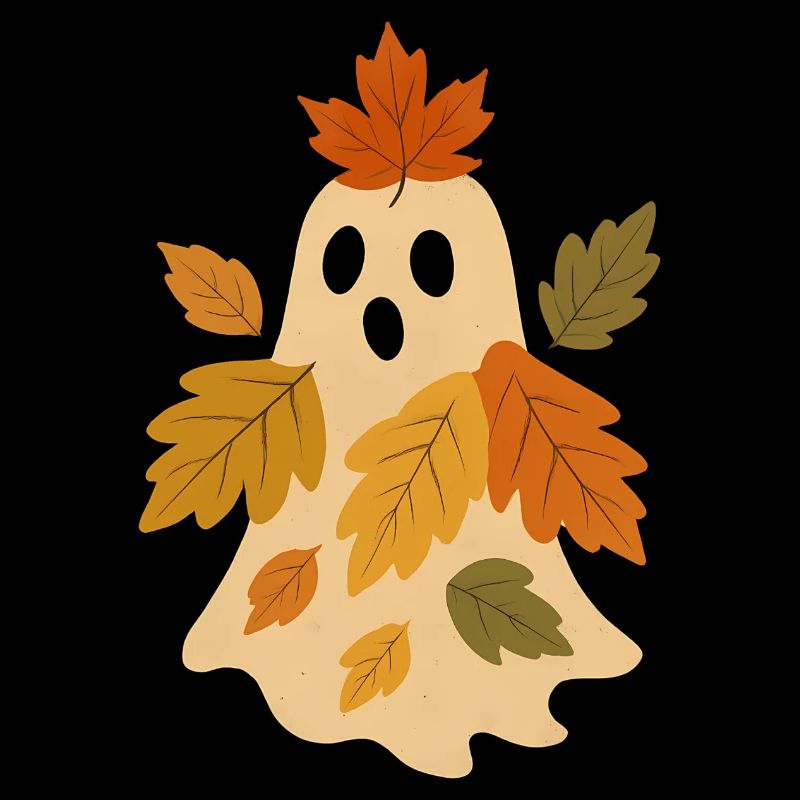 Herbstgeist mit Blättern