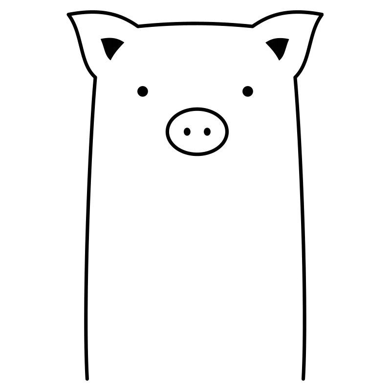 Pig sow piglet gift idea