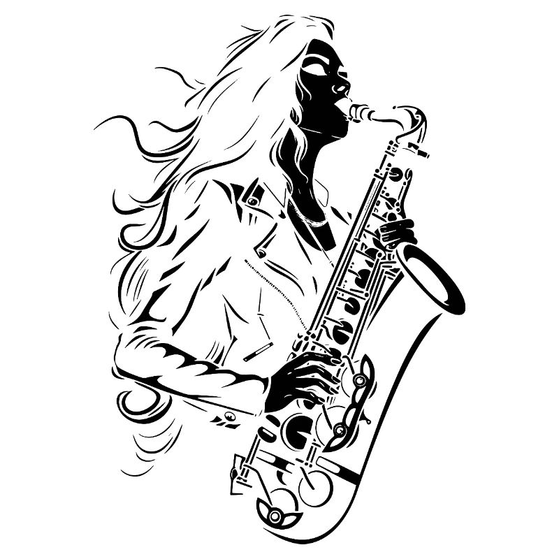 Saxophone Player Sketch