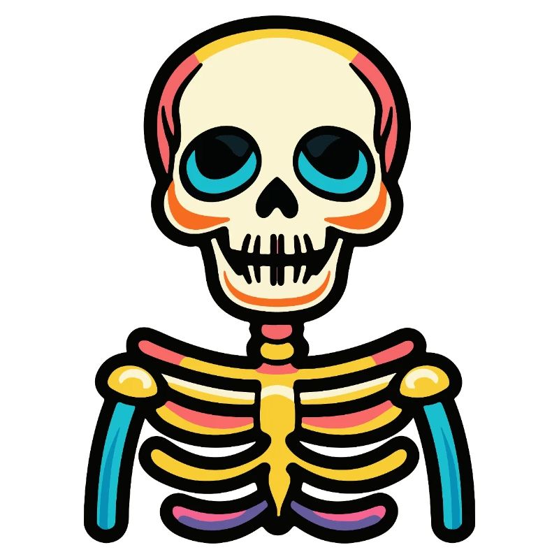 Skeleton Halloween Comic