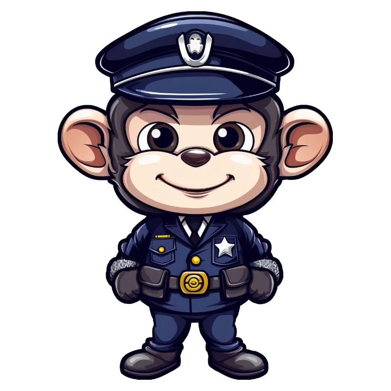 Polizei Äffchen