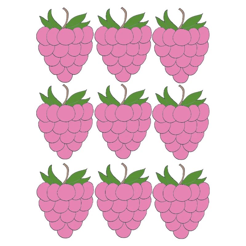 Raspberry Grid Pattern