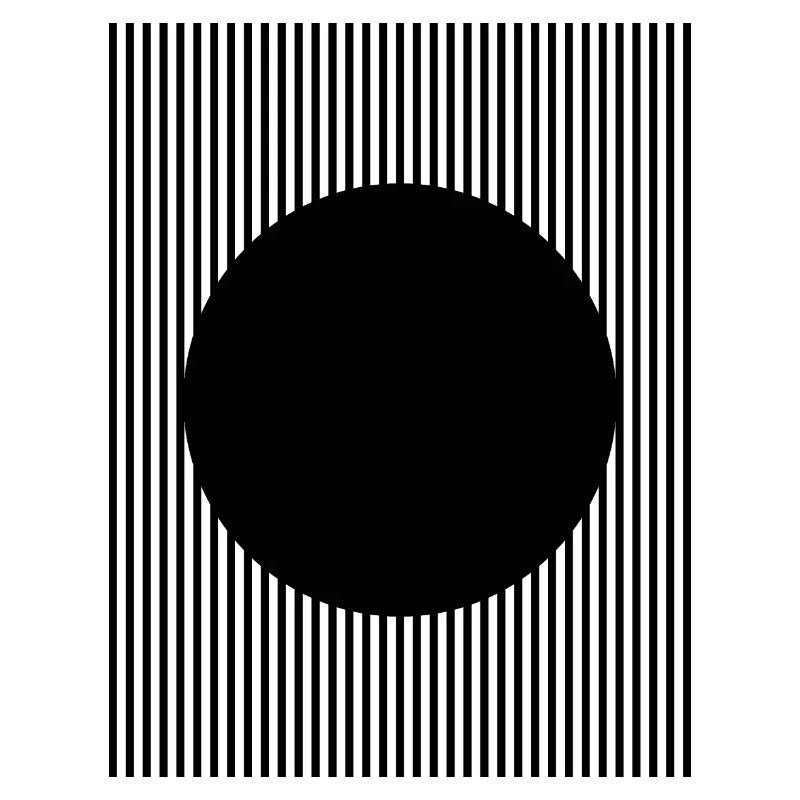 Black circle shape design