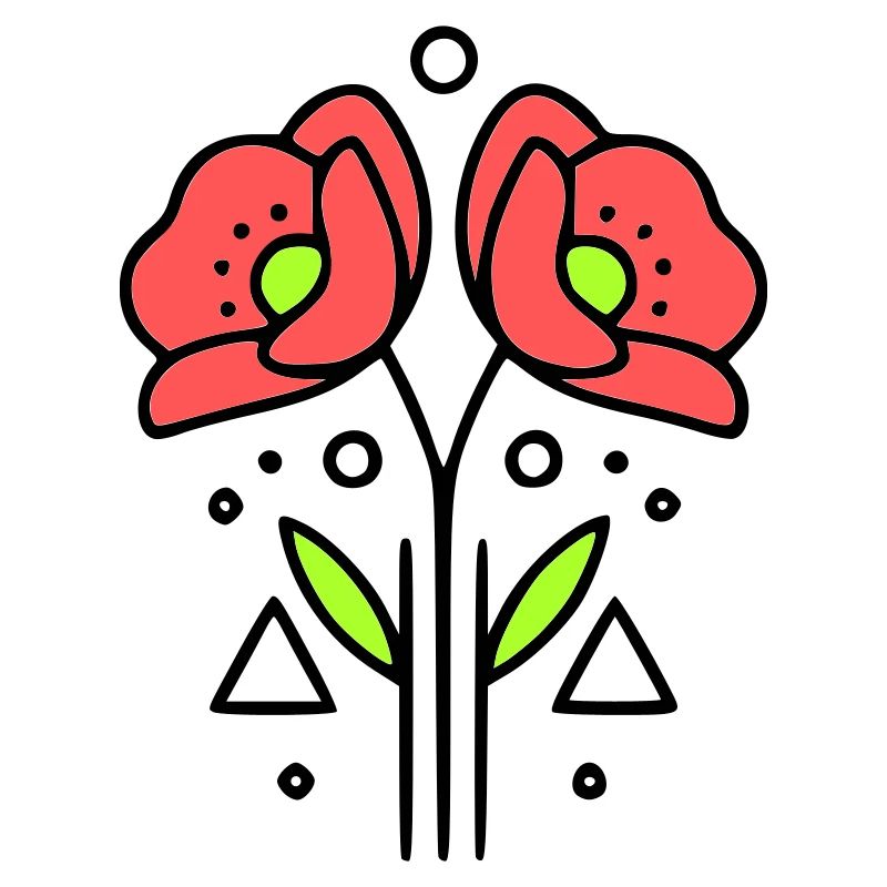 mohnblume-mohnblumen-minimalistisch-line-art-9