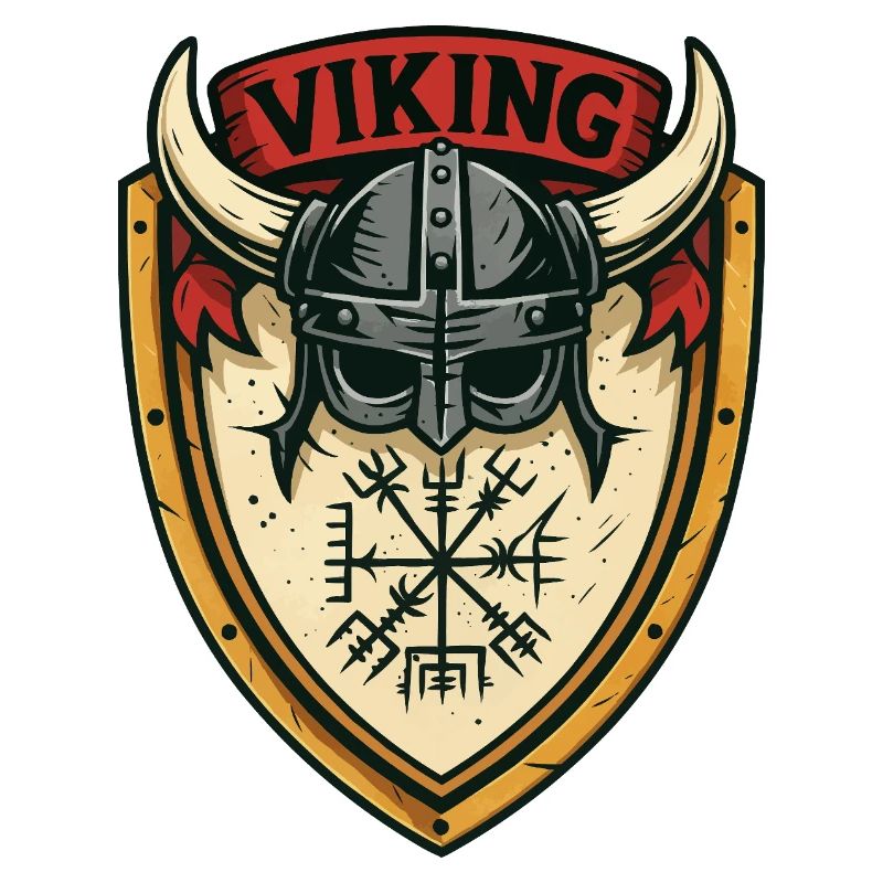 Viking Shield Helmet Emblem