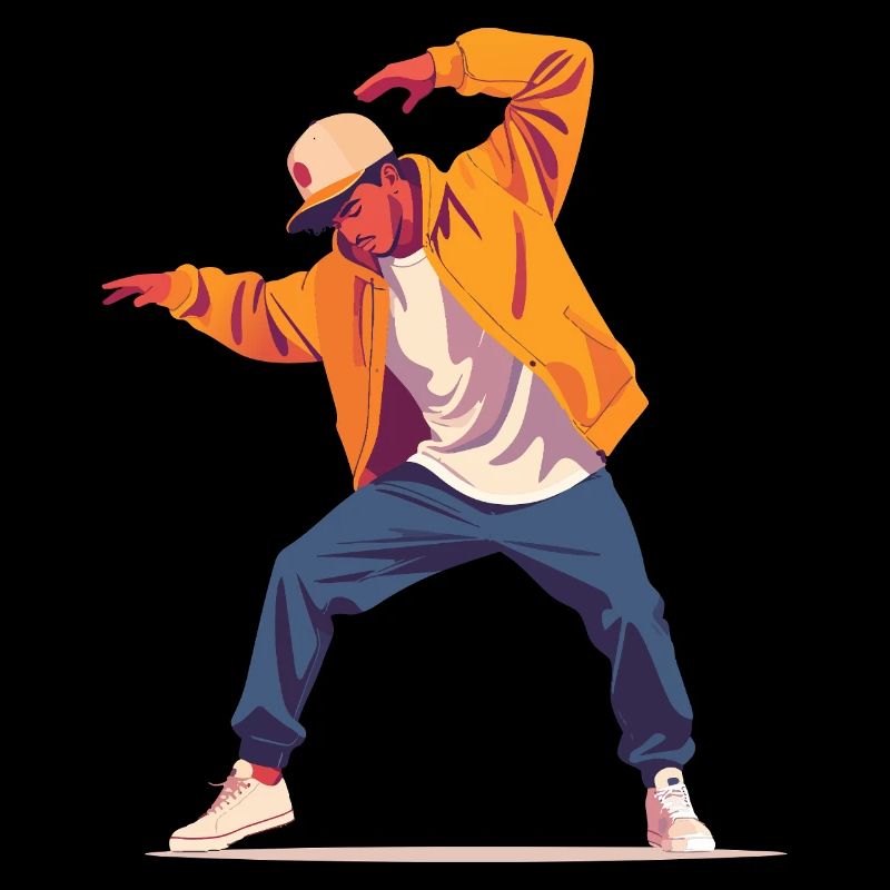 Breakdance Pose Dancer Person Style Dancing Motif