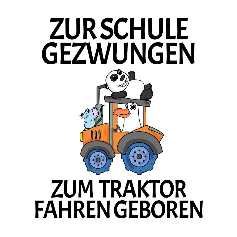 Schule Einschulung Traktor Geschenk Lustig