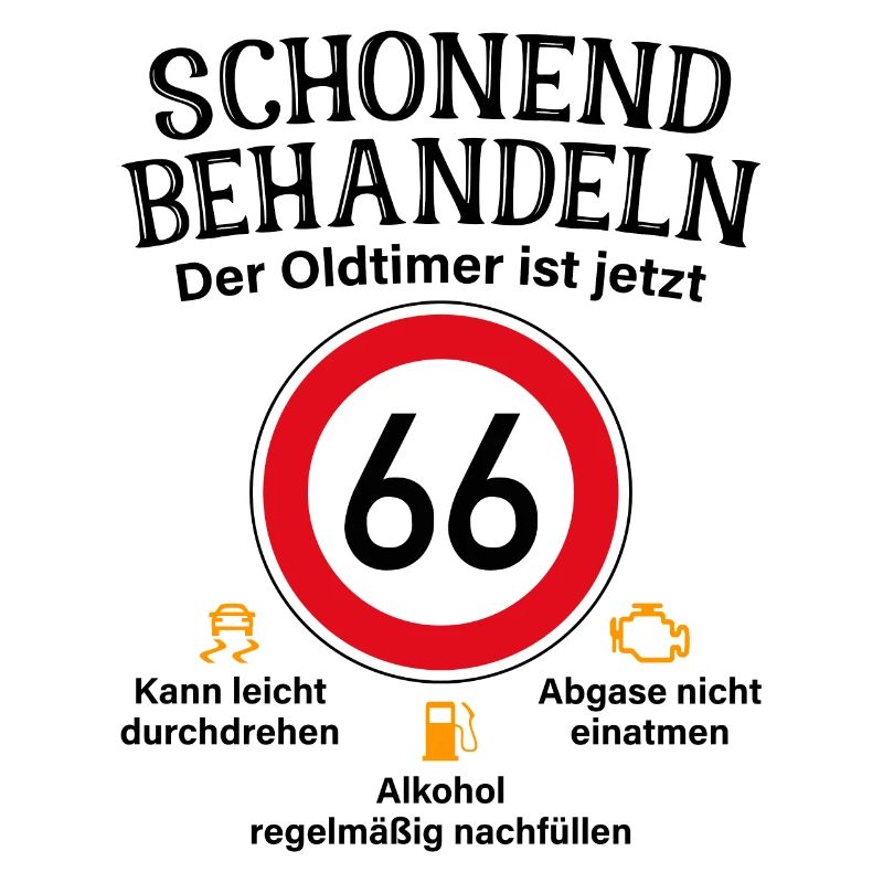66. Geburtstag Schonend Behandeln Oldtimer Ist 66