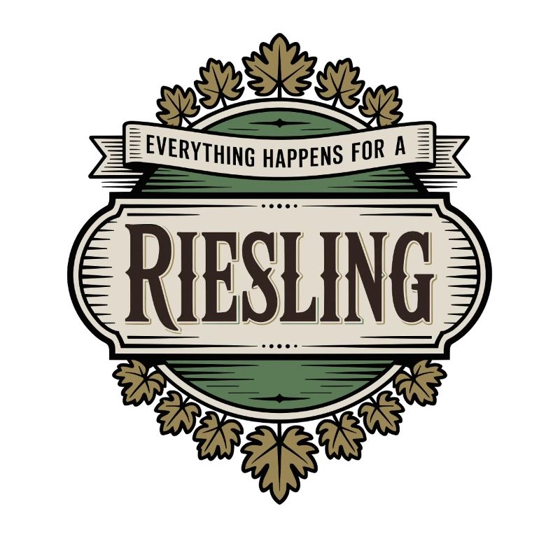 Wine Wine Drinker Everything Happens For A Riesling