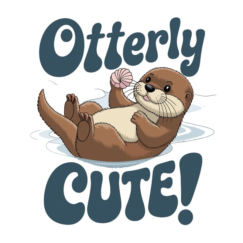 Otterly Cute Otter With Shell