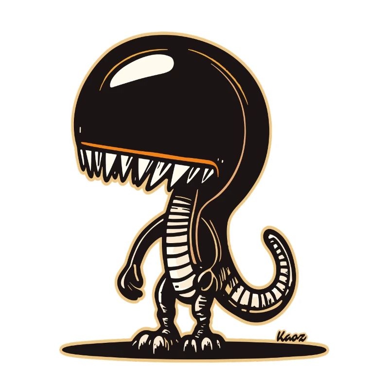Conception mignonne de sweat à capuche de dinosaure extraterrestre