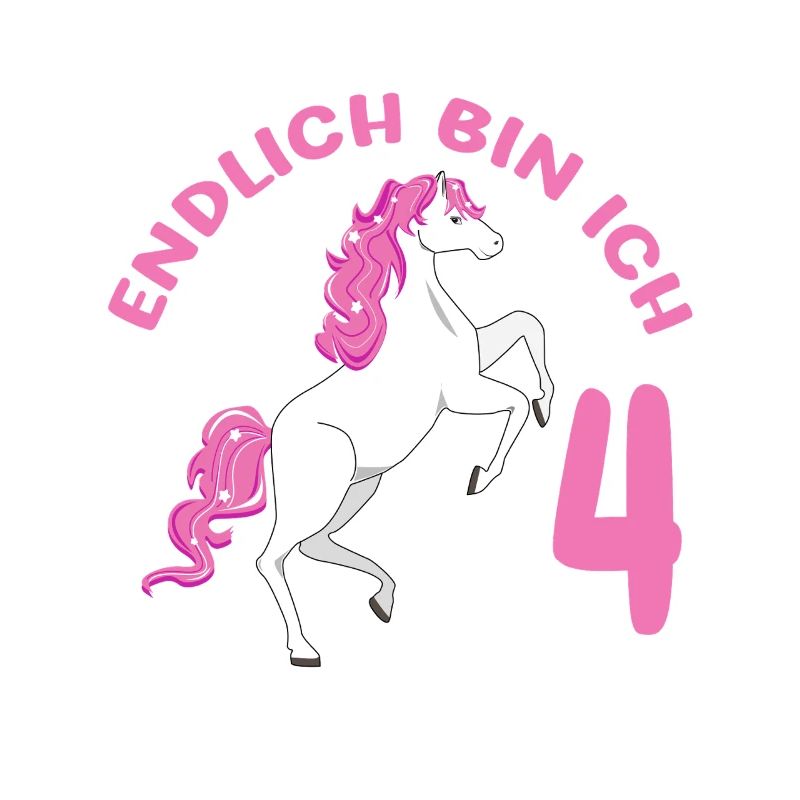4 Jahre alt Pferd Endlich Bin Ich 4 Mädchen 4.