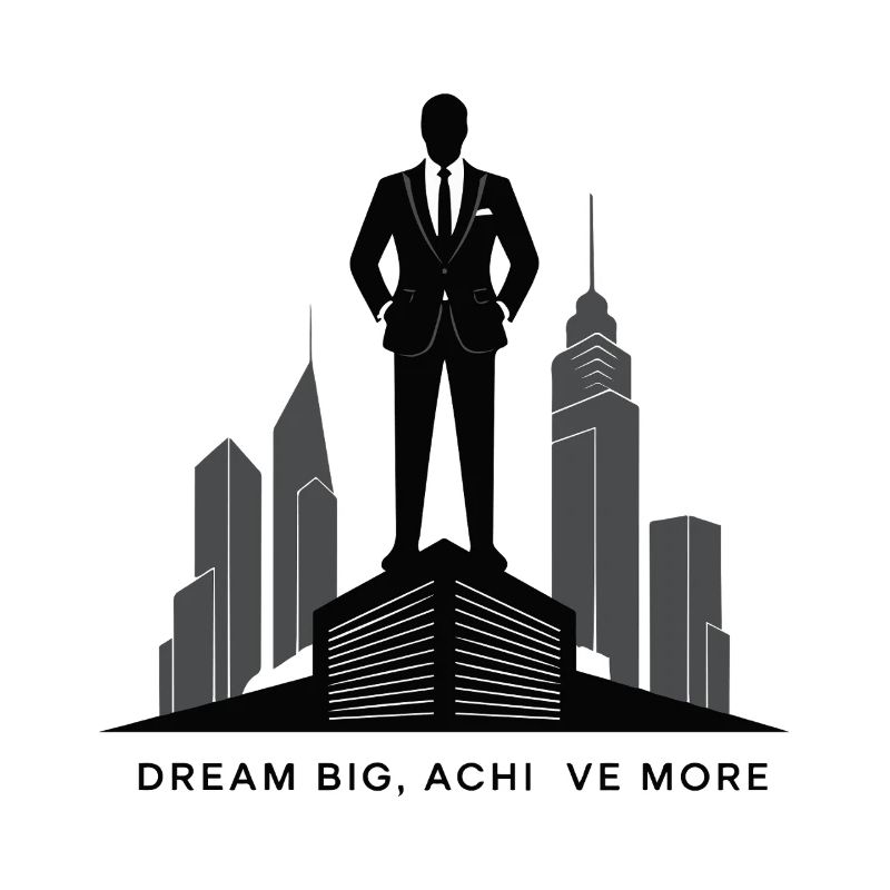 Silhouette d’ambition de la Skyline exécutive