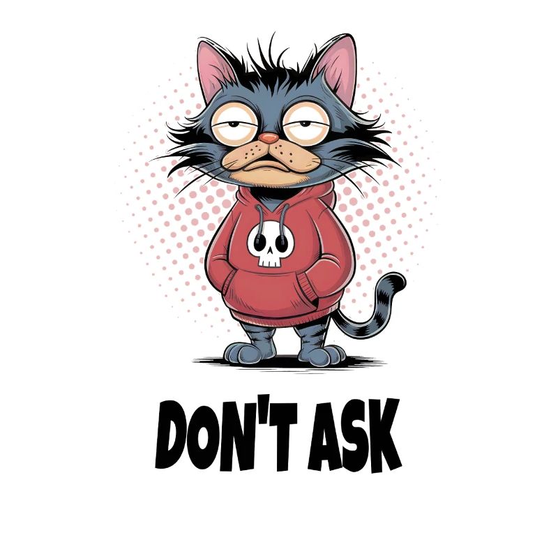 Ne demandez pas au chat – Drôle de phrase de chat