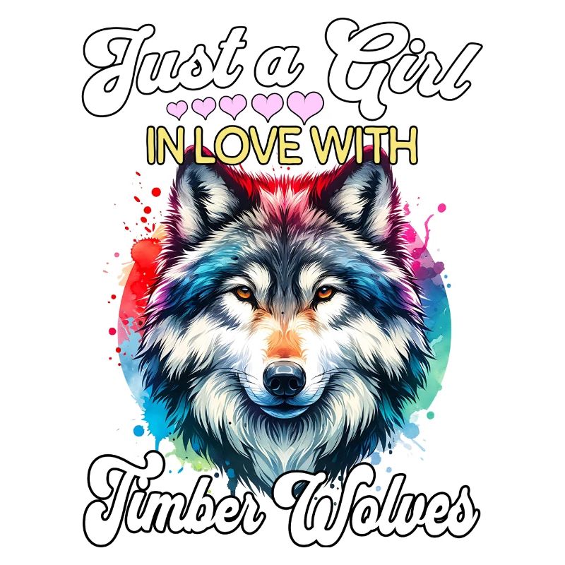 Grauwolf Mädchen Timber Wolf