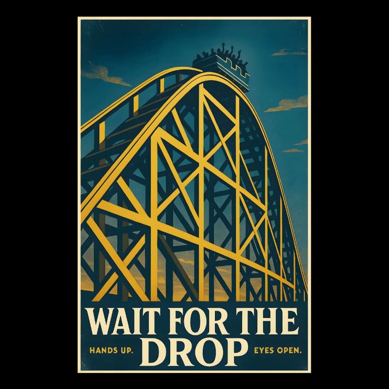 Warte auf den Drop | Achterbahn Thrill