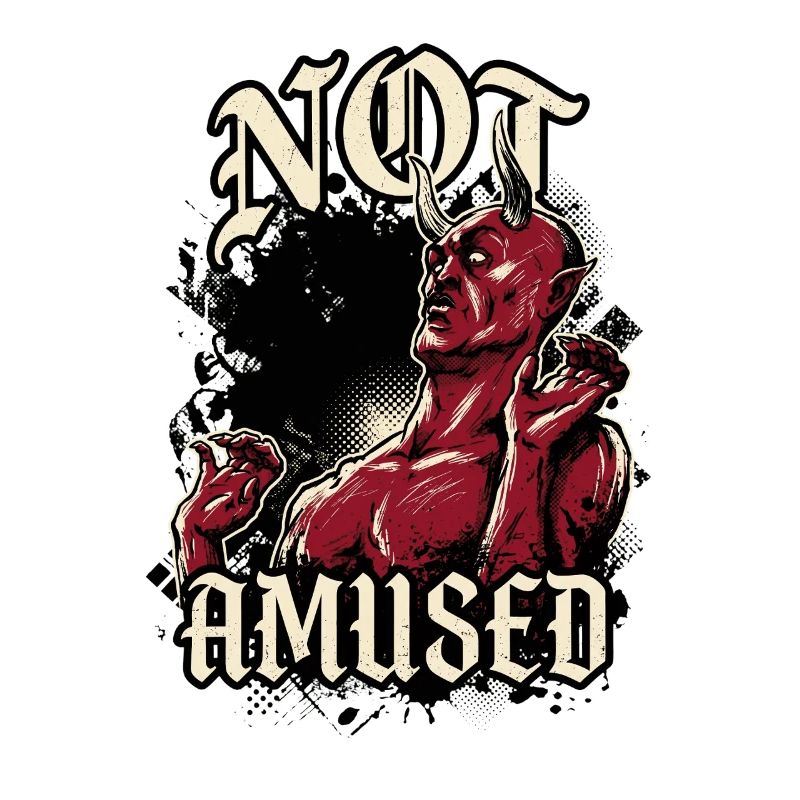 Red Devil Not Amused Funny