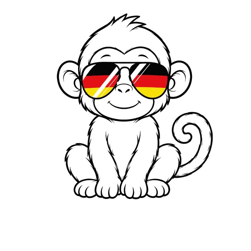 German flag monkey german Germany monkey