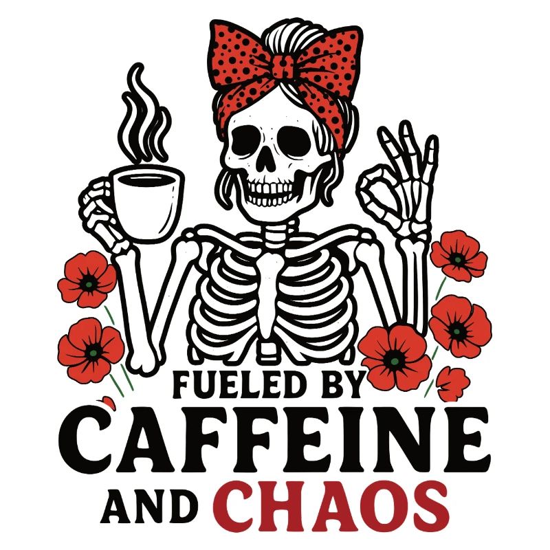 Mutter Koffein Mutter Skelett Kaffee