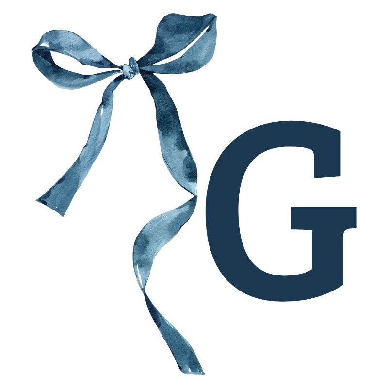 Monogramm g Geschenkidee