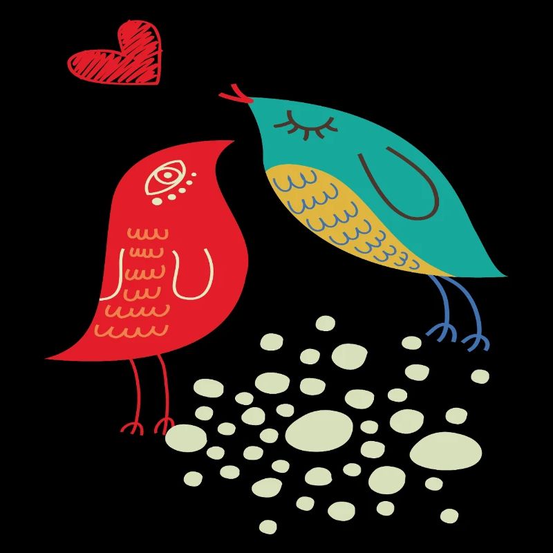 Oiseaux amoureux