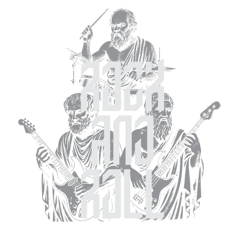 Classic Rock and Roll Ancient Philosopher Band T-S