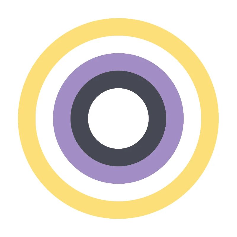 Concentric Ring Palette LGBTQ Non Binary