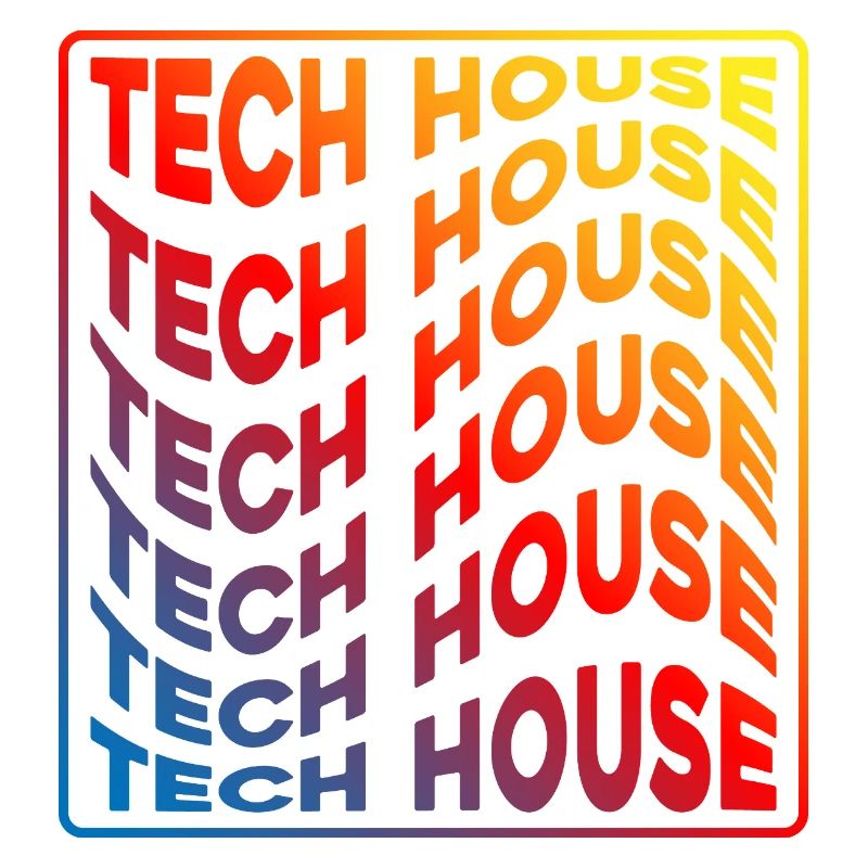 Tech House Neon Gradient Repeats