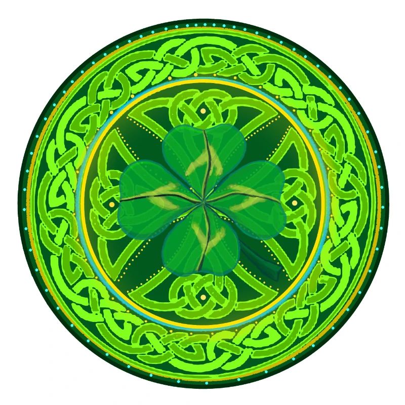 Celtic Four-Leaf Clover