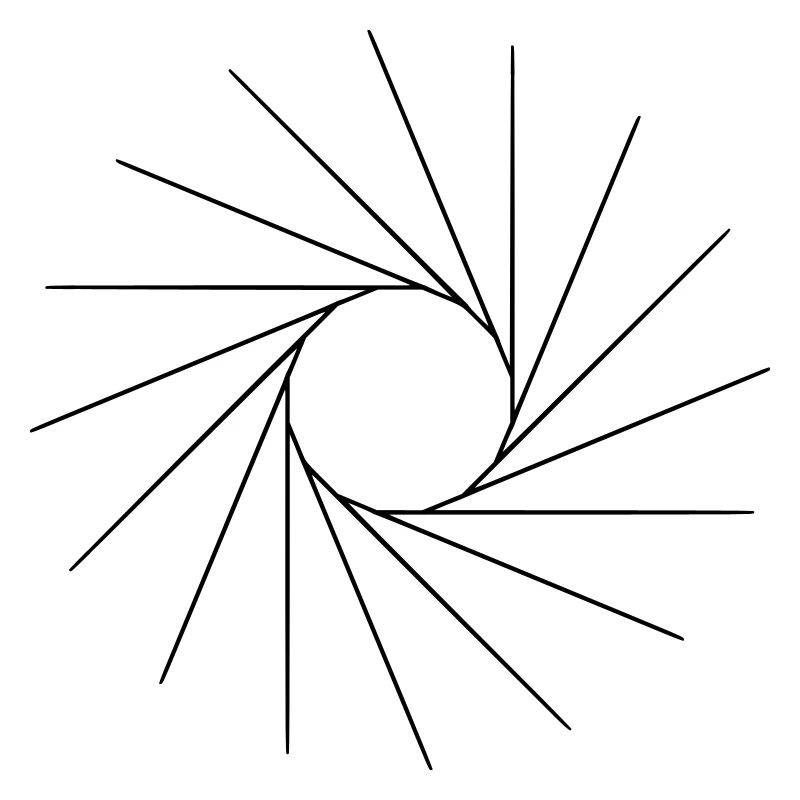 Cool shape, like a sun.