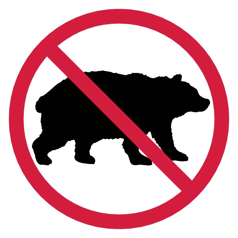 Bär Verboten Schild