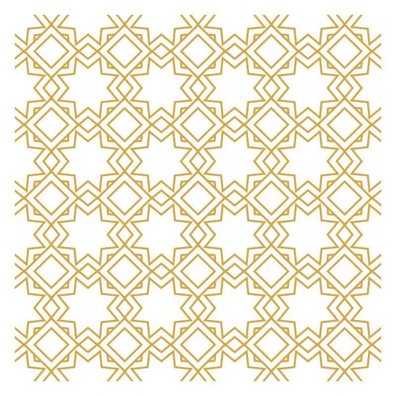 Golden arab islamic pattern