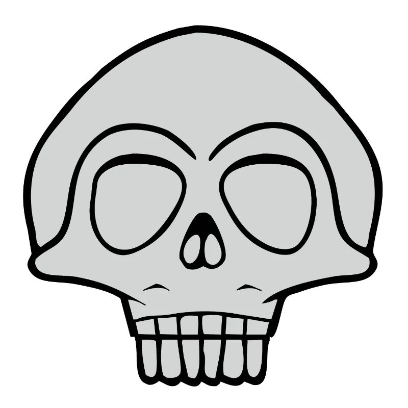Graues Schädel Design