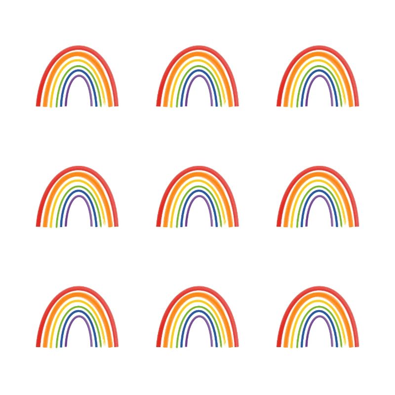 Vivid Rainbow Pattern for LGBT Pride Apparel