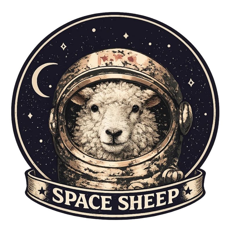 Astronaute mouton de l’espace