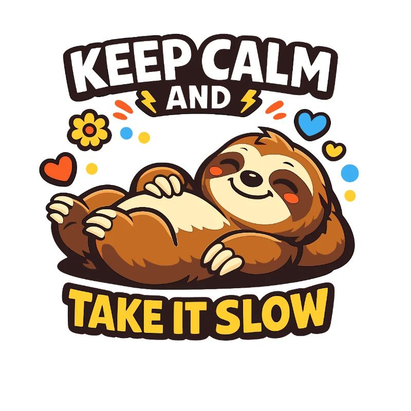 Faultier Ruhe Take It Slow
