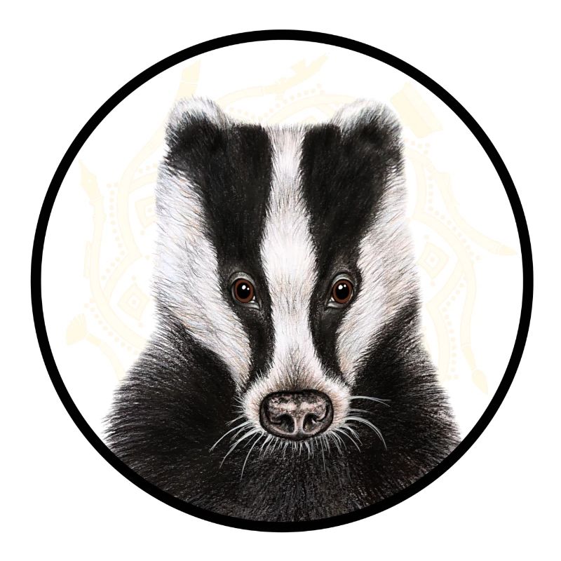 Dachs /Badger mit Logo