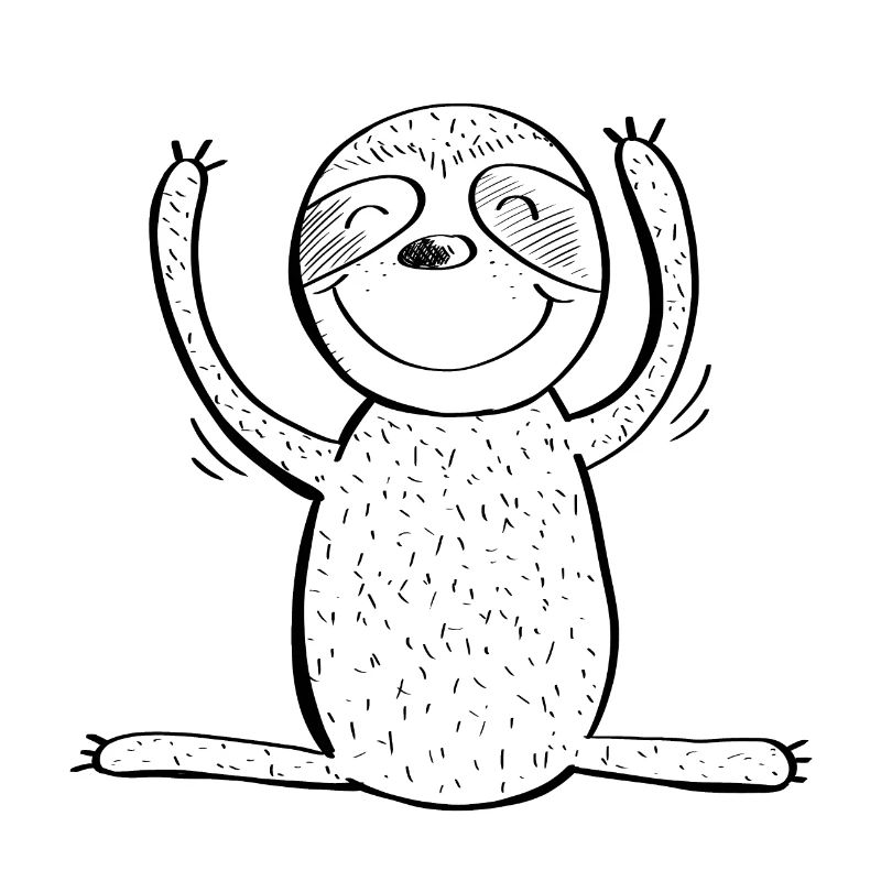 Happy Sloth - Comic - Animals